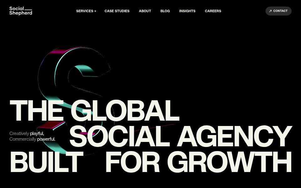 The Social Shepherd homepage, September 2026