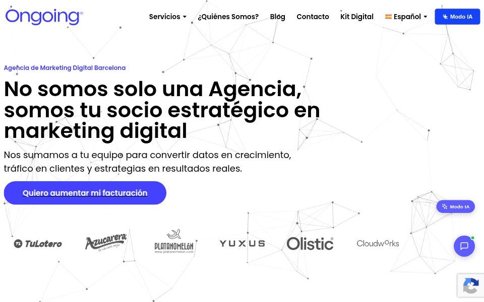 Ongoing Digital homepage, September 2026