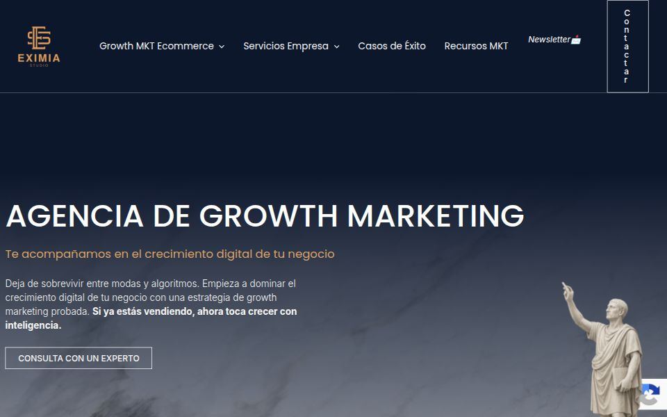 Eximia Studio homepage, September 2026