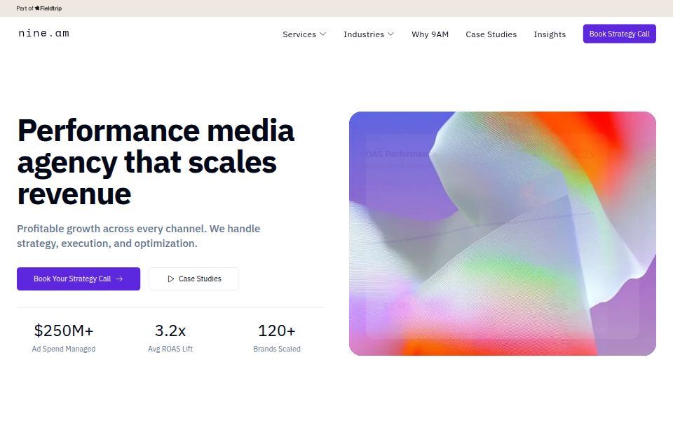 9AM homepage, September 2026